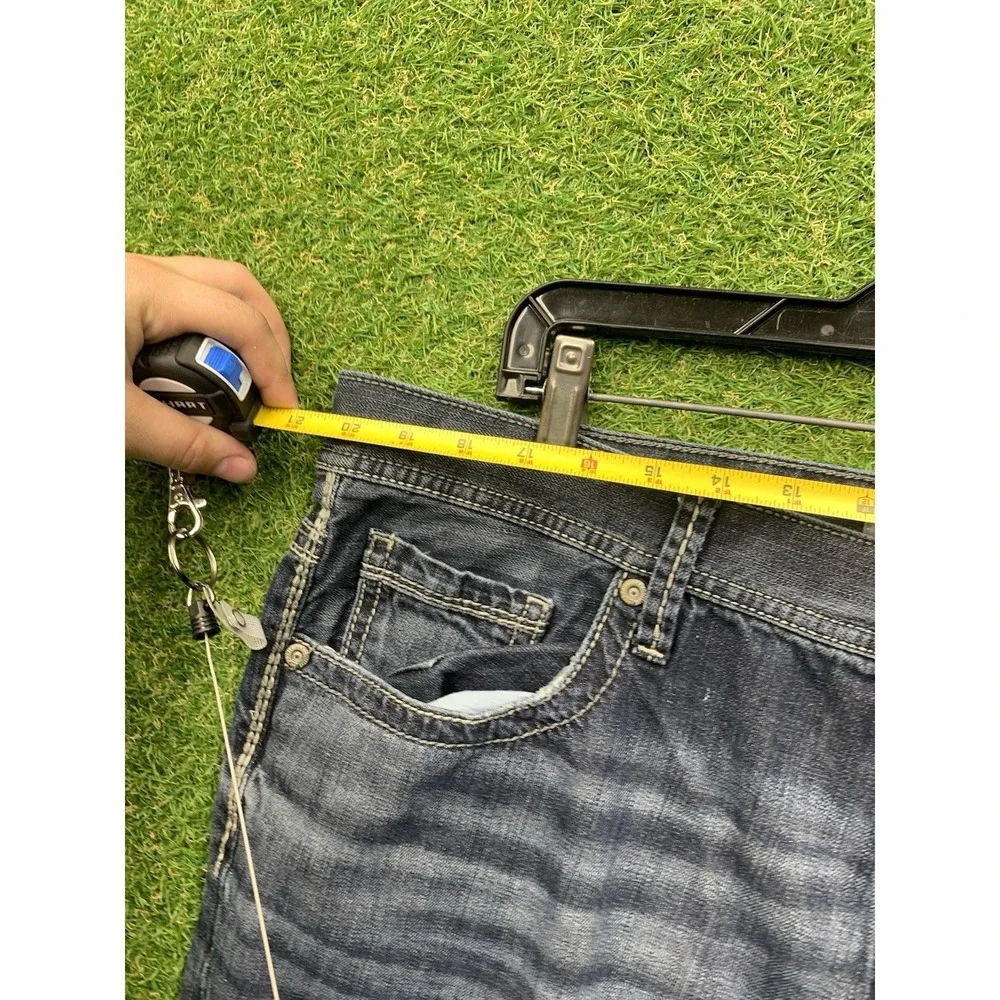 BKE Jeans Mens 40R Seth 40x28 Straight Leg Mid Rise Affliction Y2K Dark Wash